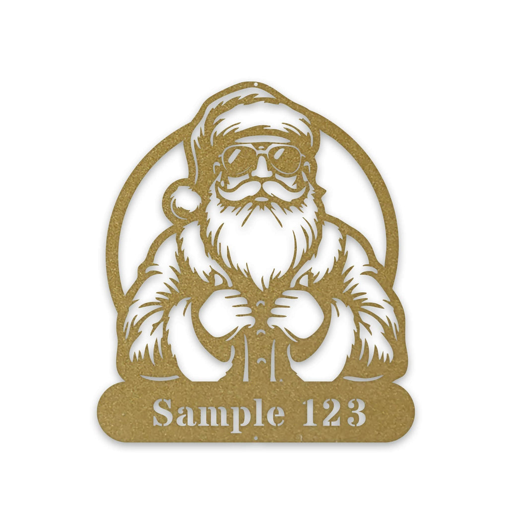 COOL SANTA Personalized Metal Sign