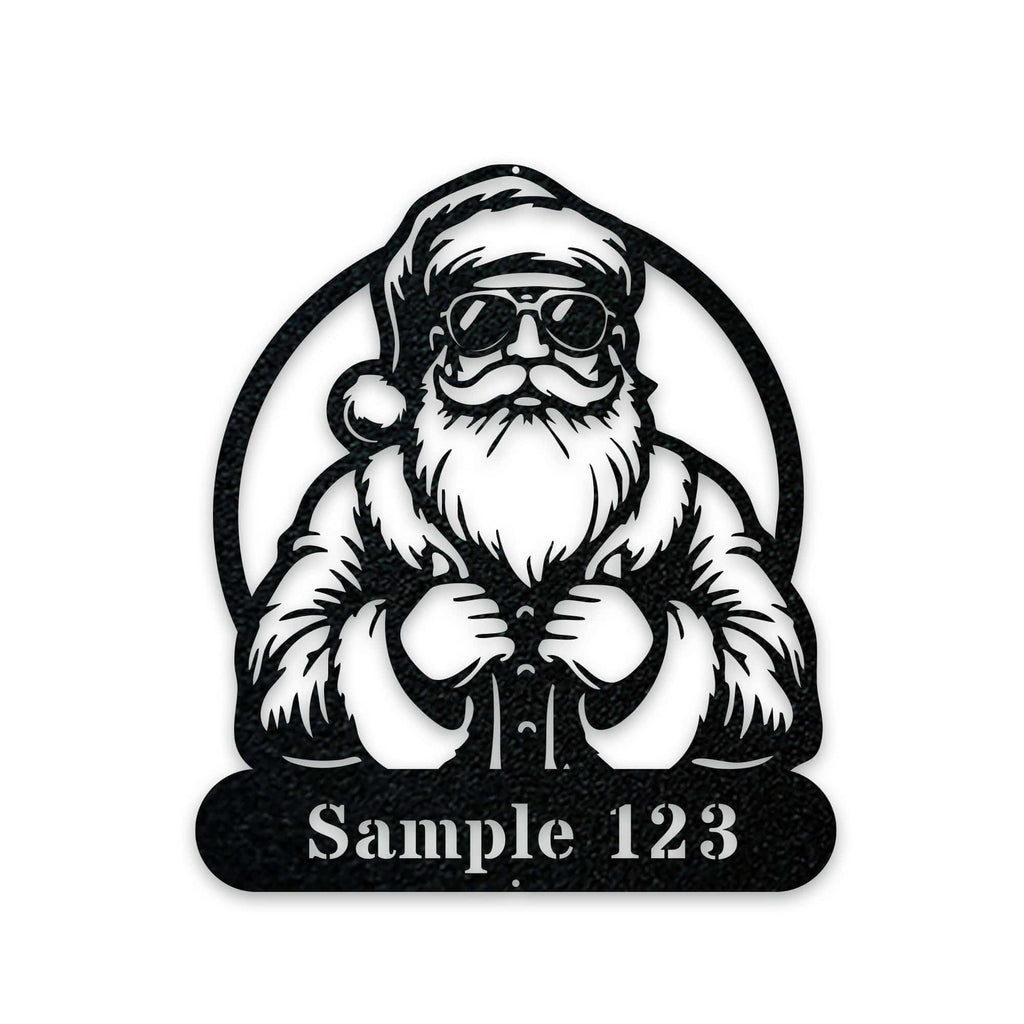 COOL SANTA Personalized Metal Sign