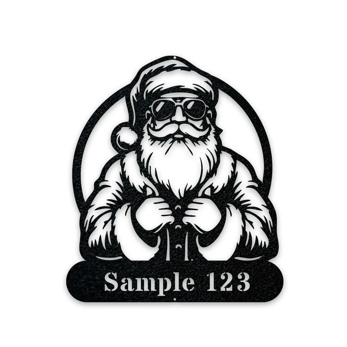 COOL SANTA Personalized Metal Sign