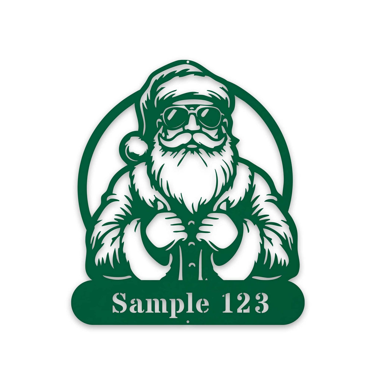 COOL SANTA Personalized Metal Sign