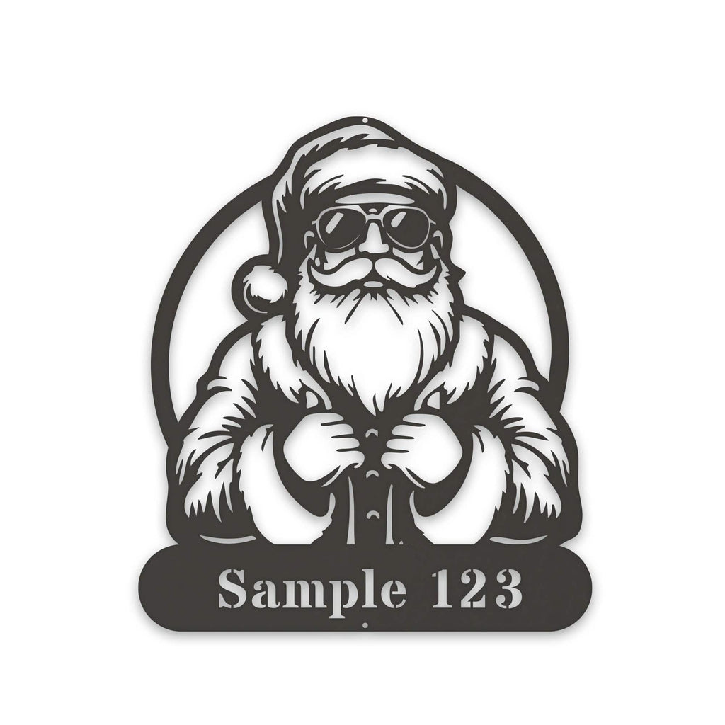 COOL SANTA Personalized Metal Sign