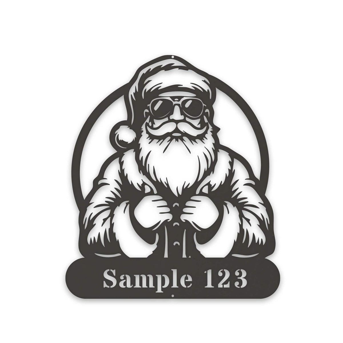 COOL SANTA Personalized Metal Sign