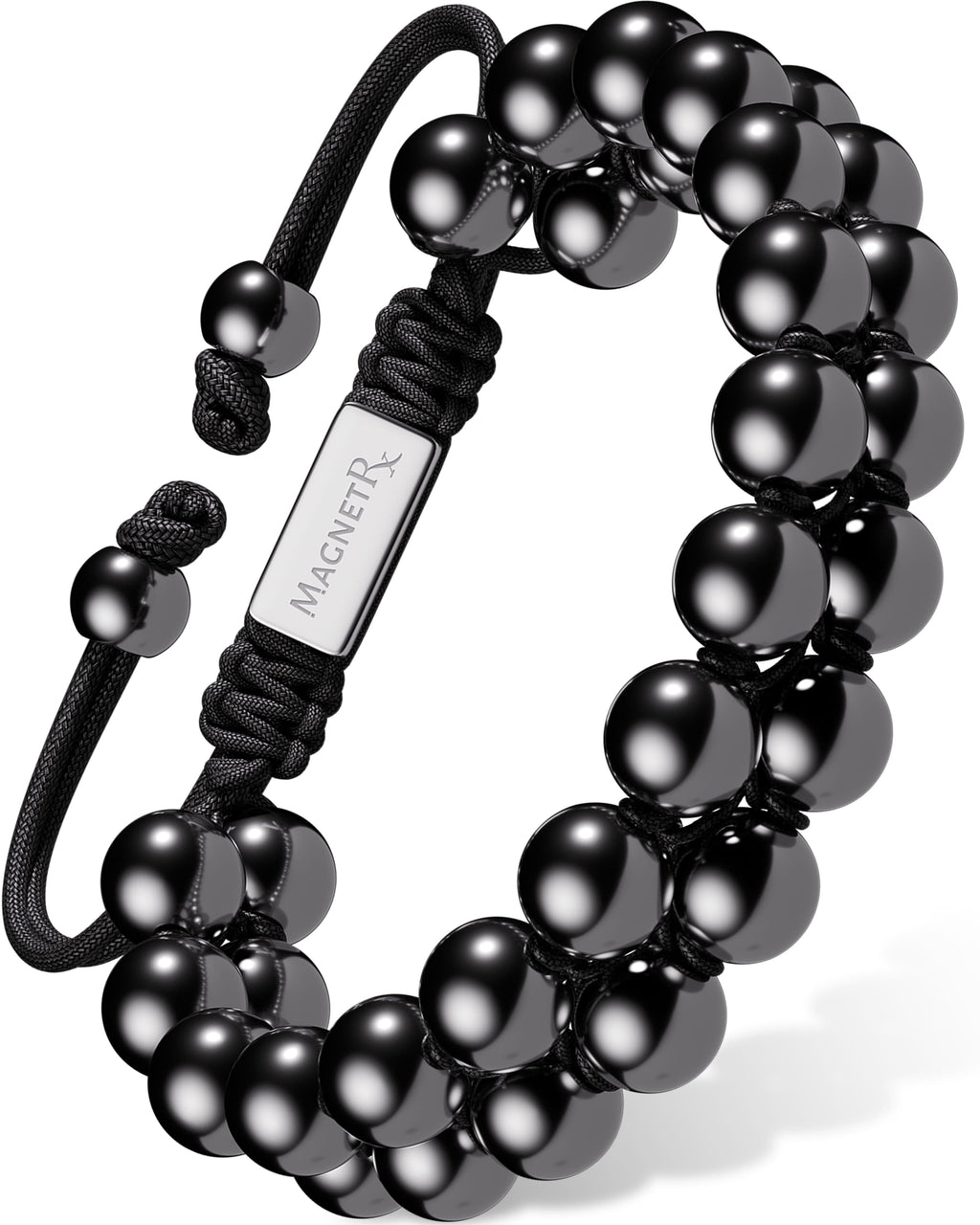 High Power Magnetic Hematite Bracelet Double Row